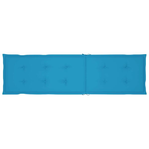vidaXL Μαξιλάρι Σεζλόνγκ Μπλε (75+105) x 50 x 4 εκ.