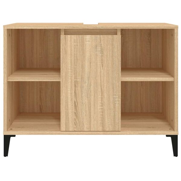 vidaXL Ντουλάπι Νιπτήρα Sonoma Δρυς 80x33x60 εκ. Επεξεργασμένο Ξύλο