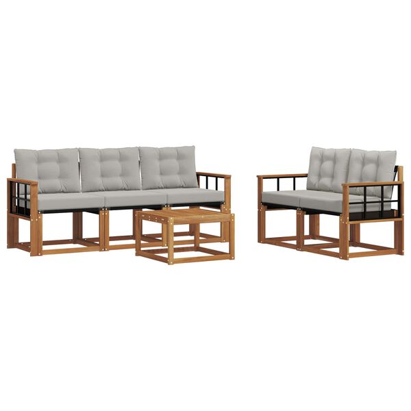 vidaXL &Sigma;&epsilon;&iota;&rho;ά &Kappa;&alpha;&nu;&alpha;&pi;έ &Epsilon;&xi;&omega;&tau;&epsilon;&rho;&iota;&kappa;&omicron;ύ 6 pcs &Phi;&upsilon;&sigma;&iota;&kappa;ό &kappa;&alpha;&iota; &Alpha;&nu;&omicron;&iota;&chi;&tau;ό &Gamma;&kappa;&rho;&iota;