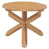 vidaXL Τραπεζαρία Κήπου Ø90 x 75 εκ. από Μασίφ Ξύλο Teak