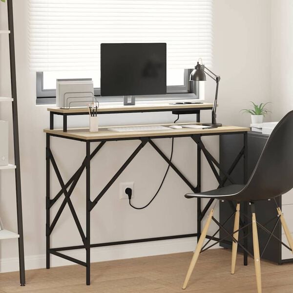 vidaXL &Gamma;&rho;&alpha;&phi;&epsilon;ί&omicron; &Delta;&rho;ύ&sigmaf; Sonoma 100 x 50 x 86,5 &epsilon;&kappa; &Epsilon;&pi;&epsilon;&xi;&epsilon;&rho;&gamma;&alpha;&sigma;&mu;έ&nu;&omicron; &xi;ύ&lambda;&omicron;