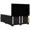 vidaXL Κρεβάτι Boxspring με Στρώμα Μαύρο 140x190 εκ. Βελούδινο