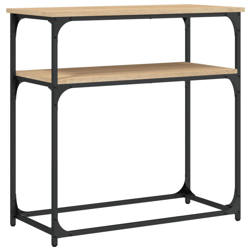 vidaXL Τραπέζι Κονσόλα Sonoma Δρυς 75x35,5x75 εκ. Επεξεργασμένο Ξύλο