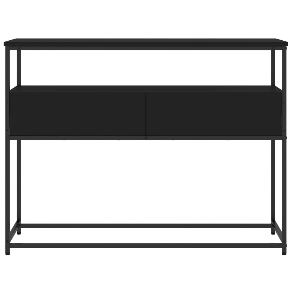 vidaXL Τραπέζι Κονσόλα Μαύρο 100x40x75 εκ. Επεξεργασμένο Ξύλο
