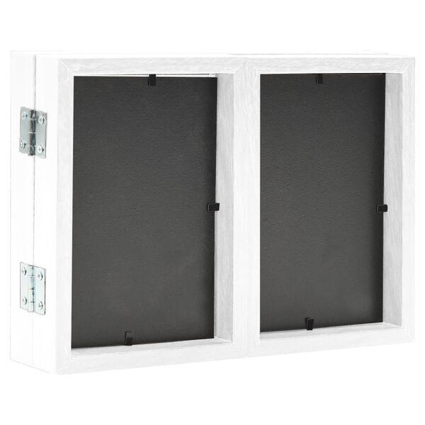 vidaXL Τριπλή Κορνίζα Κολάζ Λευκή 22 x 15 εκ. + 2x (10 x 15 εκ.)