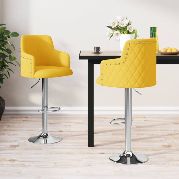 vidaXL &Sigma;&kappa;&alpha;&mu;&pi;ό &Mu;&pi;&alpha;&rho; 2 &tau;&epsilon;&mu;. &Kappa;ί&tau;&rho;&iota;&nu;&omicron; &Mu;&omicron;&upsilon;&sigma;&tau;&alpha;&rho;&delta;ί &Upsilon;&phi;&alpha;&sigma;&mu;ά&tau;&iota;&nu;&alpha;