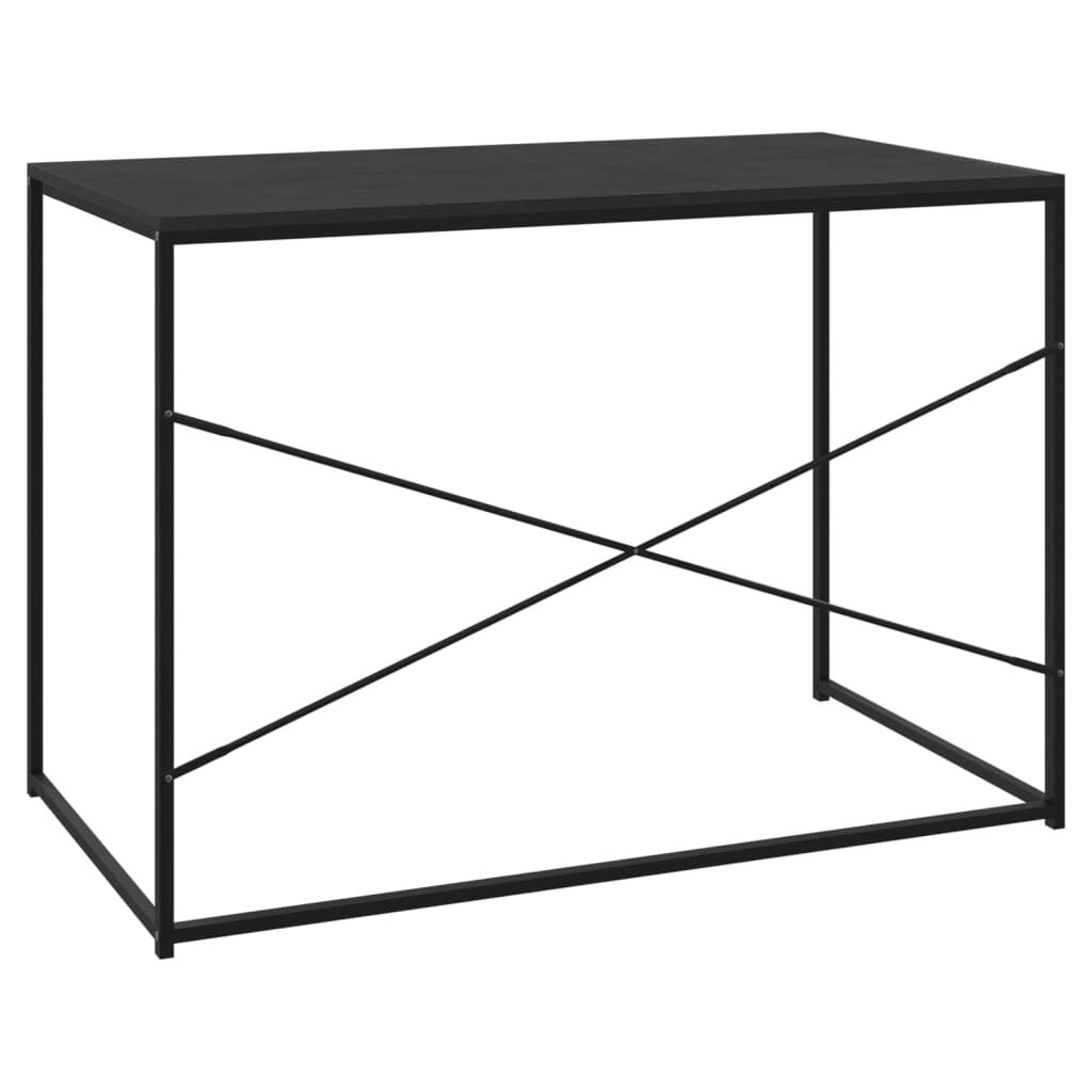 vidaXL Γραφείο Υπολογιστή Μαύρο 110 x 60 x 70 εκ. Επεξεργασμένο Ξύλο