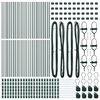 vidaXL Στύλος Περιφράξεων Άλλο 52 pcs Πράσινο 3.2 x 3.2 x 80 εκ Ατσάλι