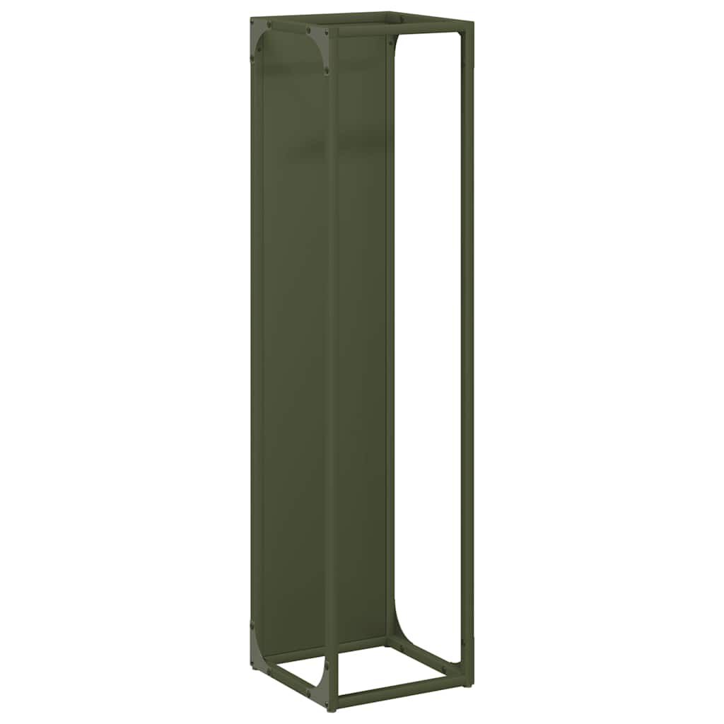 vidaXL Ράφι για καυσόξυλα 25x25x100 εκ. Ατσάλι ψυχρής έλασης