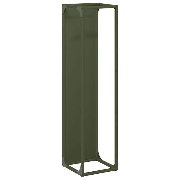 vidaXL Ράφι για καυσόξυλα 25x25x100 εκ. Ατσάλι ψυχρής έλασης