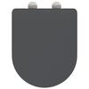 vidaXL Κάθισμα τουαλέτας γρήγορης απελευθέρωσης Ανθρακί