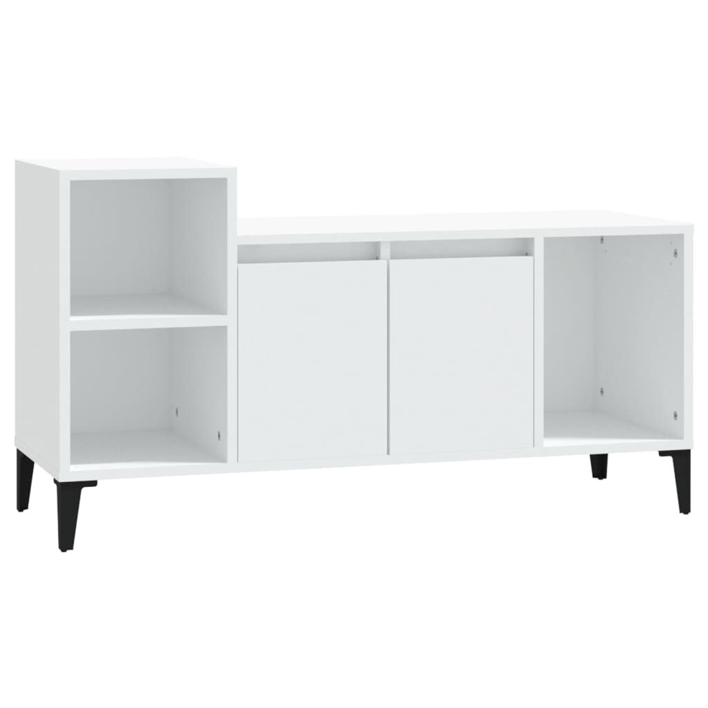 vidaXL Έπιπλο Τηλεόρασης Λευκό 100 x 35 x 55 εκ. Επεξεργασμένο Ξύλο