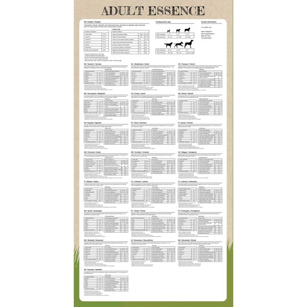 vidaXL Ξηρά Τροφή Σκύλων Premium Adult Essence Beef 15 κ.