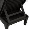 vidaXL Ξαπλώστρα Μαύρη 155 x 58 x 83 εκ. από Πολυπροπυλένιο