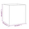 vidaXL Ζαρντινιέρα Γκρι sonoma 40 x 40 x 40 εκ. από Επεξεργασμένο Ξύλο