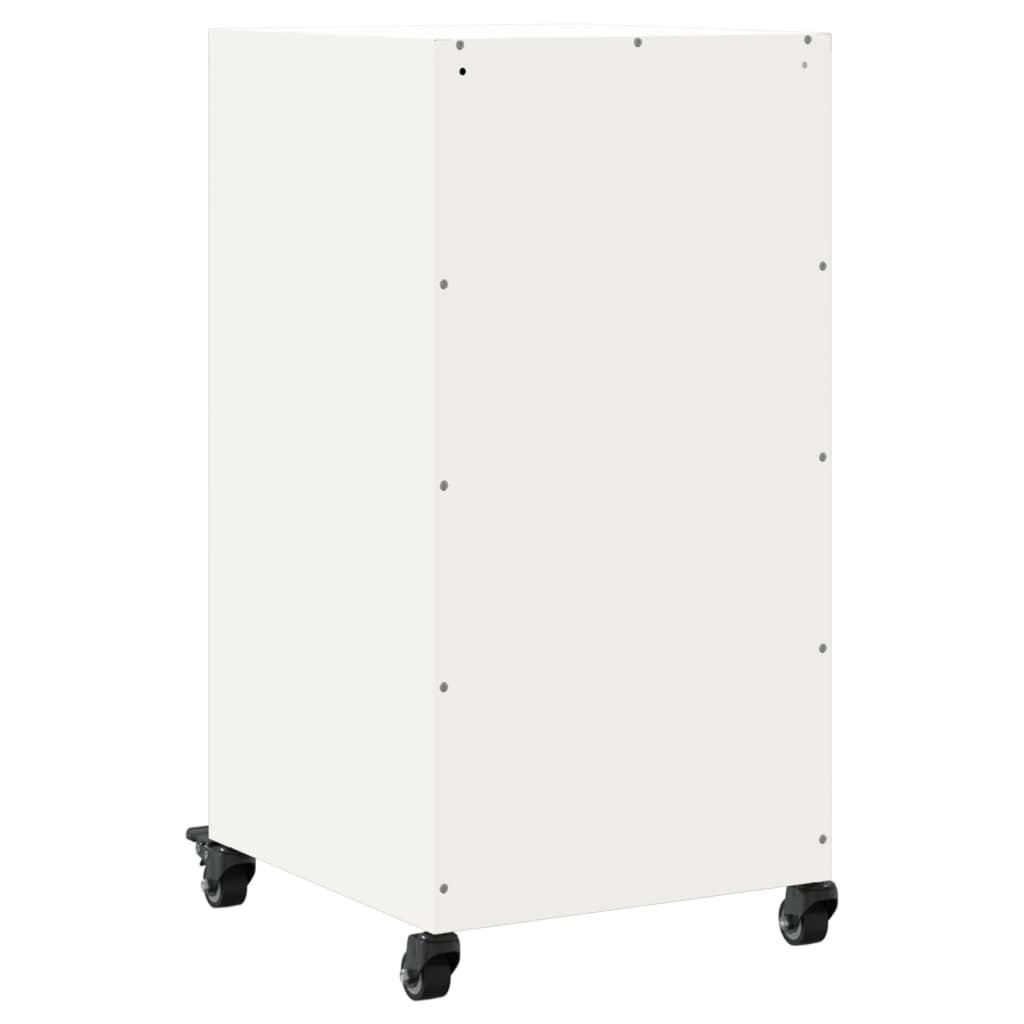 vidaXL Μπουφές Λευκός 36x39x72 εκ. από Ατσάλι
