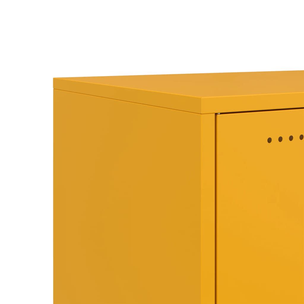 vidaXL Έπιπλο Τηλεόρασης Μουσταρδί Κίτρινο 100,5x39x43,5εκ. από Ατσάλι