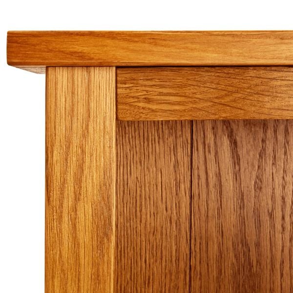 vidaXL Βιβλιοθήκη με 5 Επίπεδα 45 x 22 x 140 εκ. από Μασίφ Ξύλο Δρυός