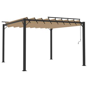 vidaXL &Kappa;&iota;ό&sigma;&kappa;&iota; &mu;&epsilon; &Alpha;&nu;&omicron;&iota;&gamma;ό&mu;&epsilon;&nu;&eta; &Omicron;&rho;&omicron;&phi;ή Taupe 3 x 3 &mu;. Ύ&phi;&alpha;&sigma;&mu;&alpha; &kappa;&alpha;&iota; &Alpha;&lambda;&omicron;&upsilon;&mu;ί&nu;&iota;&omicron;