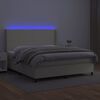 vidaXL &Kappa;&rho;&epsilon;&beta;ά&tau;&iota; Boxspring &mu;&epsilon; &Sigma;&tau;&rho;ώ&mu;&alpha; & LED &Kappa;&rho;&epsilon;&mu; 180x200 &epsilon;&kappa;. &Sigma;&upsilon;&nu;&theta;. &Delta;έ&rho;&mu;&alpha;