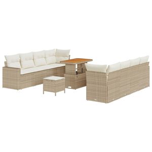 vidaXL &Sigma;&epsilon;&tau; &Kappa;&alpha;&nu;&alpha;&pi;έ &Kappa;ή&pi;&omicron;&upsilon; 12 pcs &Mu;&pi;&epsilon;&zeta; &kappa;&alpha;&iota; &Kappa;&rho;έ&mu;&alpha; &sigma;&upsilon;&nu;&theta;&epsilon;&tau;&iota;&kappa;ό &rho;&alpha;&tau;ά&nu;
