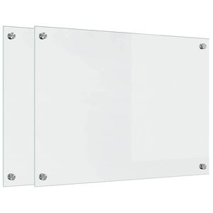 vidaXL Πίσω Πάνελ Κουζίνας Διαφανές 70 x 50 cm σκληρυμένο γυαλί