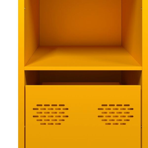 vidaXL Ντουλάπι Μουσταρδί 101,5x39x73,5 εκ. από Χάλυβα Ψυχρής Έλασης