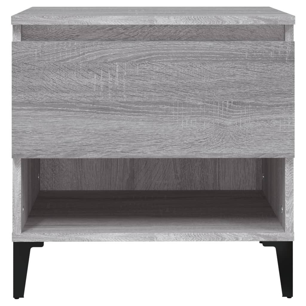vidaXL Βοηθητικά Τραπέζια 2 τεμ. Γκρι Sonoma 50x46x50 εκ. Επεξ. Ξύλο
