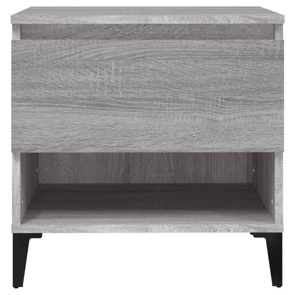 vidaXL Βοηθητικά Τραπέζια 2 τεμ. Γκρι Sonoma 50x46x50 εκ. Επεξ. Ξύλο
