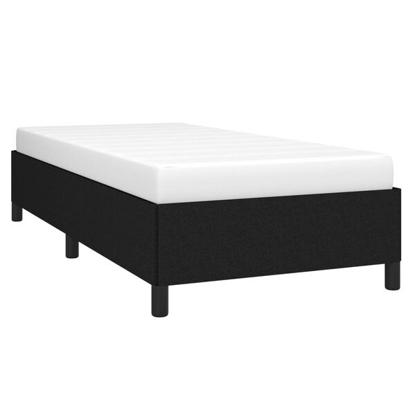 vidaXL Σκελετός Κρεβατιού Χωρίς Στρώμα Μαύρο 100x200 εκ. Υφασμάτινο