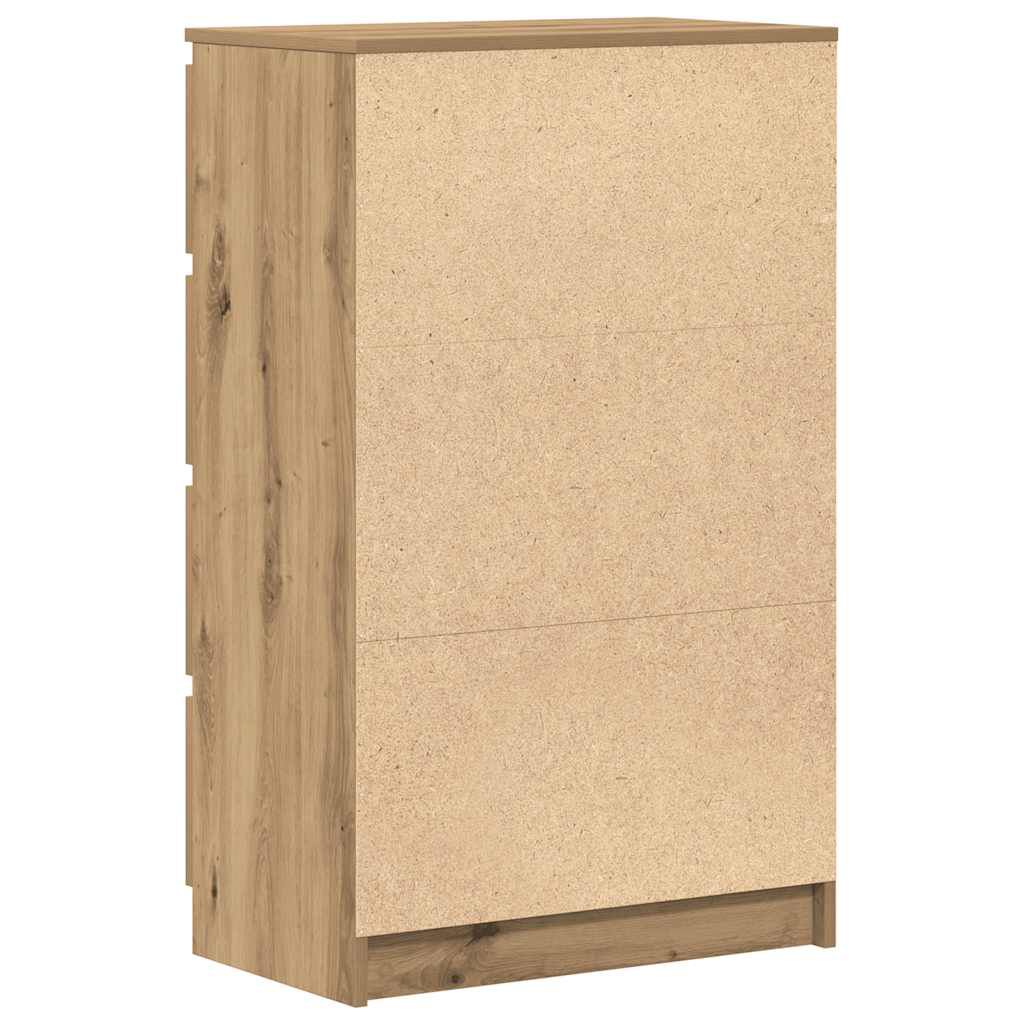 vidaXL Μπουφές Τεχνίτης Δρυς 60x35x98,5 εκ Ξύλο μηχανής