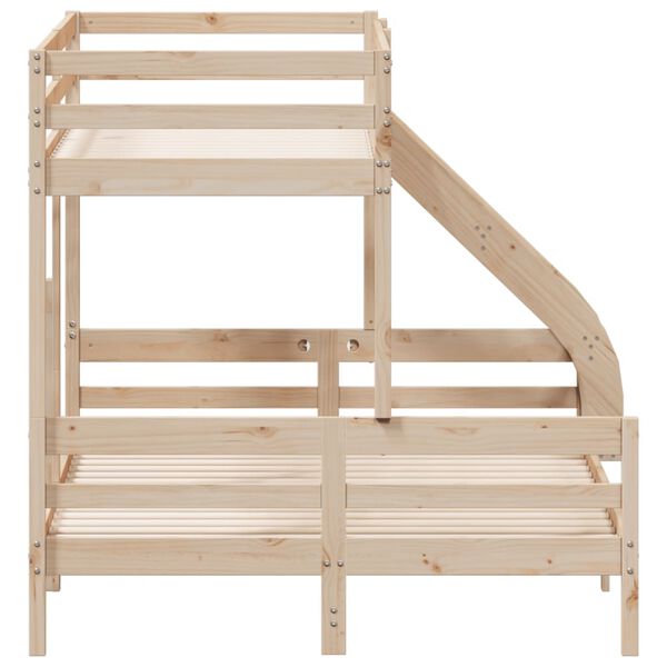 vidaXL Κουκέτα 90x200/140x200 εκ. από Μασίφ Ξύλο Πεύκου