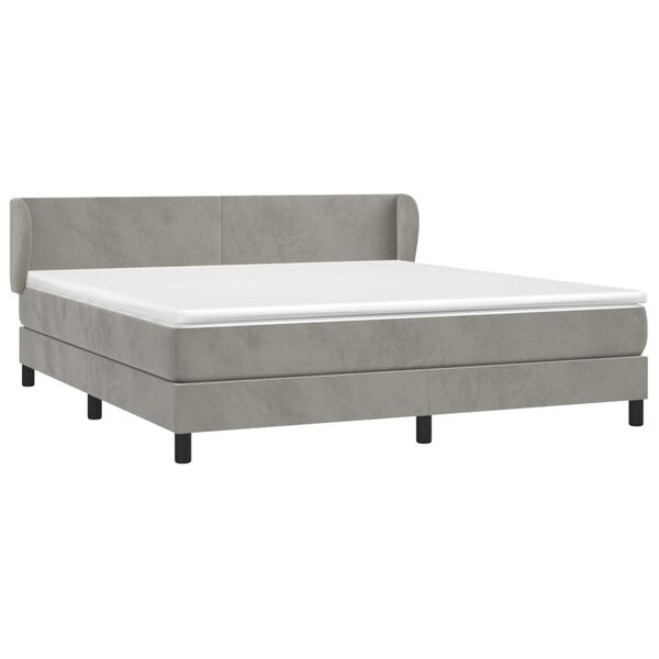 vidaXL &Kappa;&rho;&epsilon;&beta;ά&tau;&iota; Boxspring &mu;&epsilon; &Sigma;&tau;&rho;ώ&mu;&alpha; &Alpha;&nu;&omicron;&iota;&chi;&tau;ό &Gamma;&kappa;&rho;&iota; 180x200 &epsilon;&kappa;. &Beta;&epsilon;&lambda;&omicron;ύ&delta;&iota;&nu;&omicron;