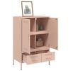 vidaXL Ντουλάπι Ροζ 68 x 39 x 101,5 εκ. από Χάλυβα