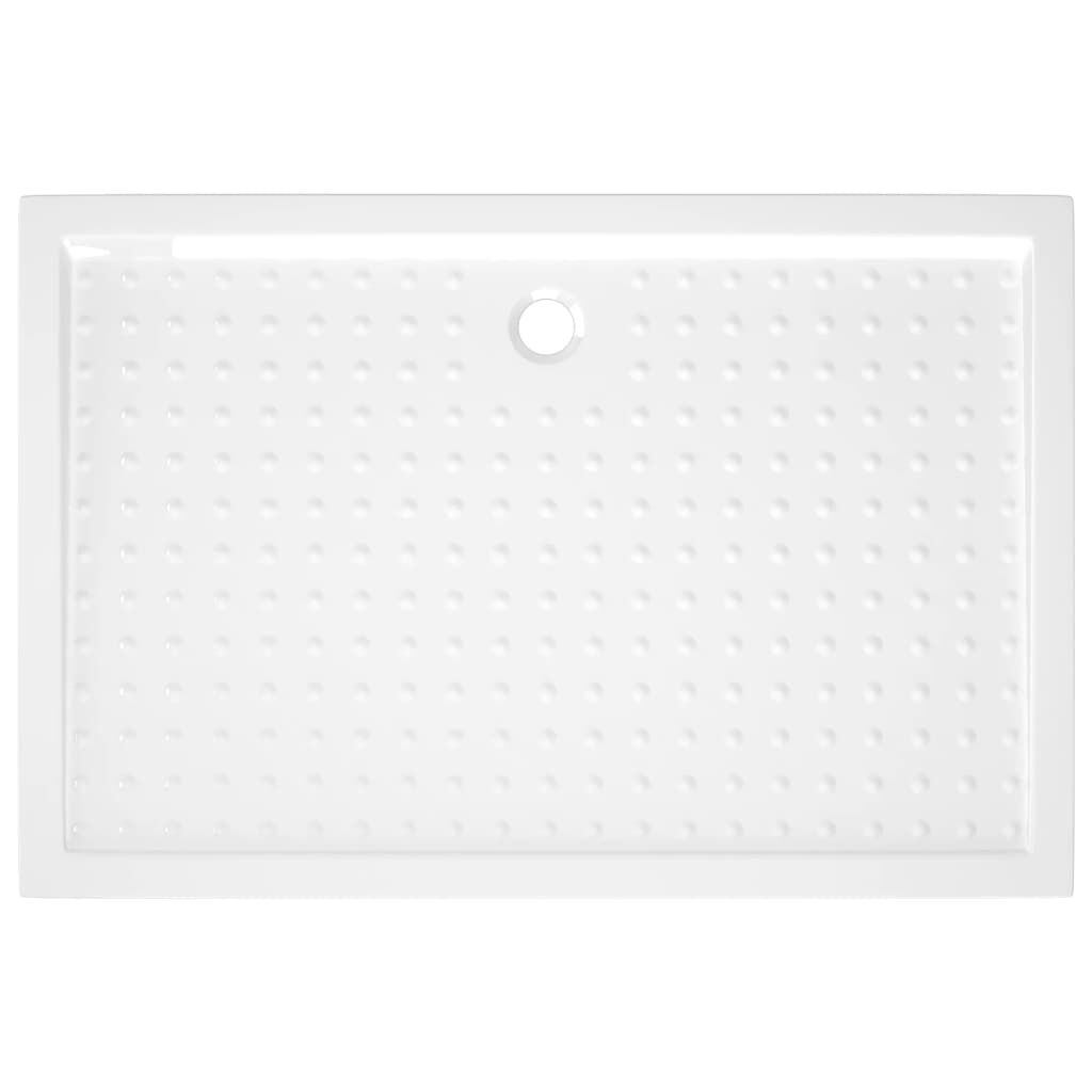 vidaXL Βάση Ντουζιέρας με Σχέδιο Τάπας Λευκή 80 x 120 x 4 εκ. από ABS