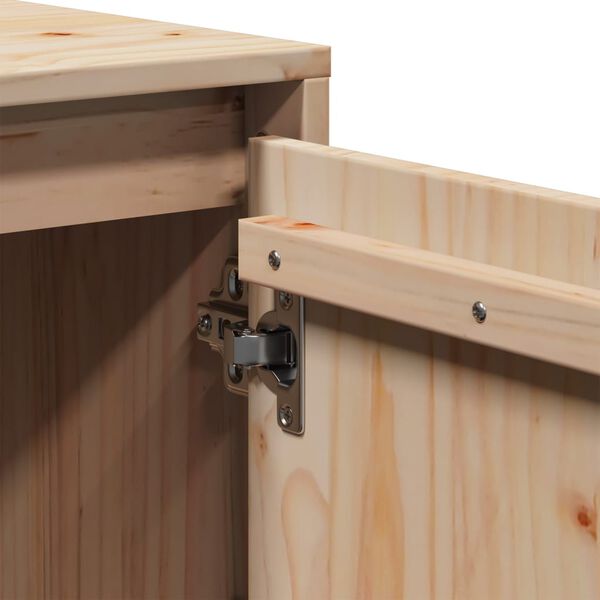 vidaXL Έπιπλο Τηλεόρασης 110,5 x 35 x 44 εκ. από Μασίφ Ξύλο Πεύκου