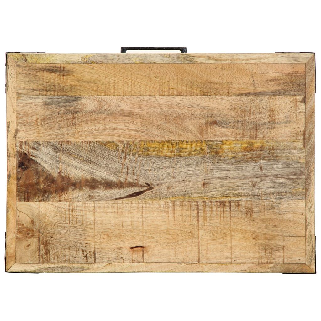 vidaXL Καρότσι Κουζίνας 55x40x80 cm Μασίφ Ρουστίκ Ξύλο Μάνγκο