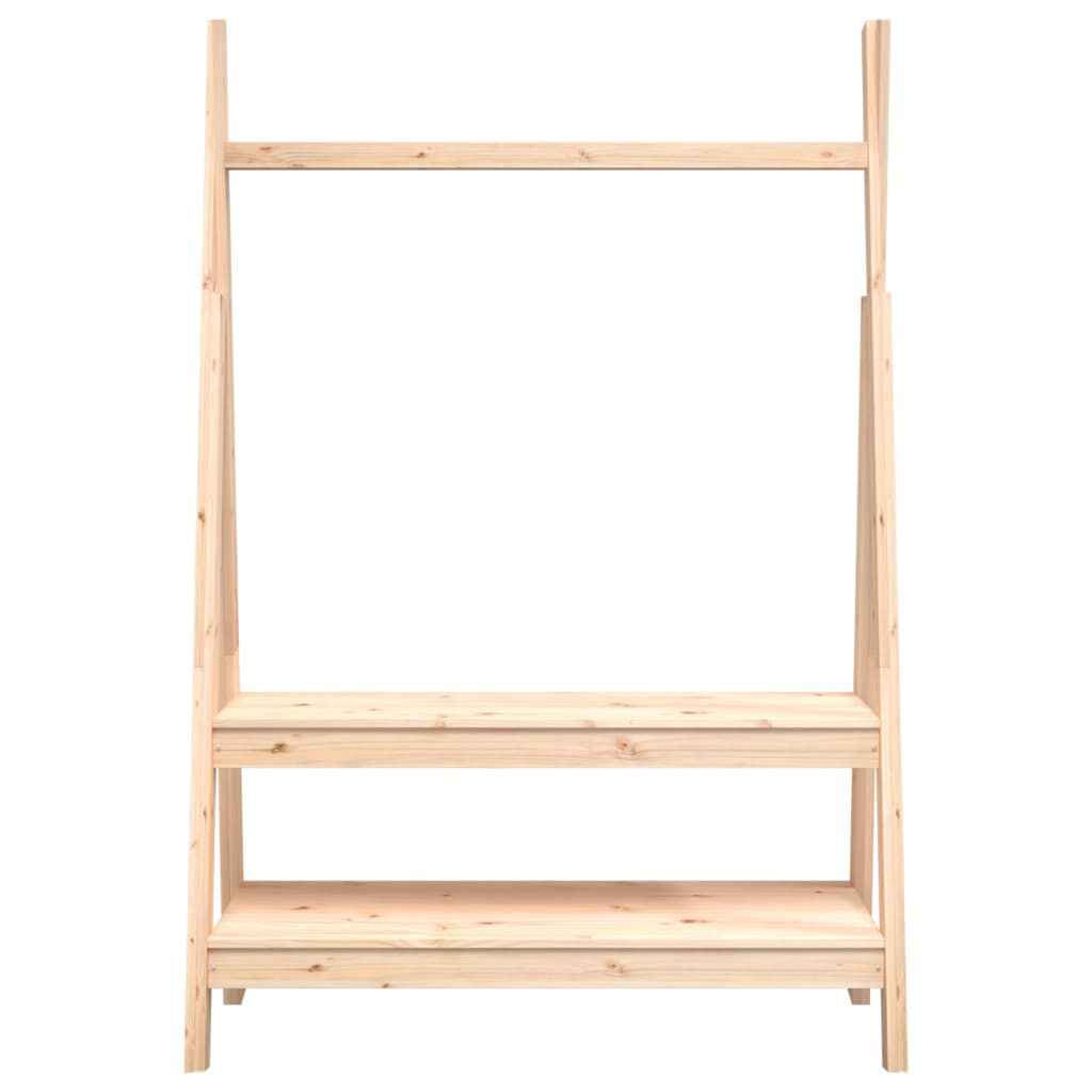 vidaXL Κρεμάστρα Ρούχων 100 x 45,5 x 150 εκ. από Μασίφ Ξύλο Πεύκου
