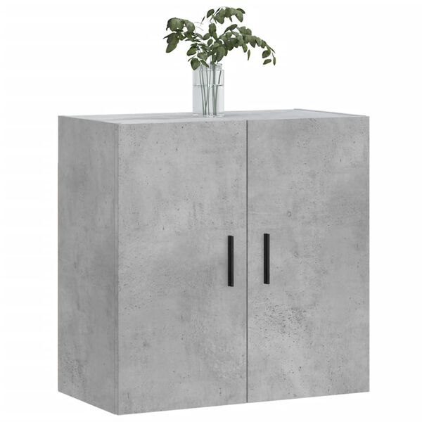 vidaXL Ντουλάπι Τοίχου Γκρι Σκυροδέματος 60x31x60 εκ. Επεξεργ. Ξύλο