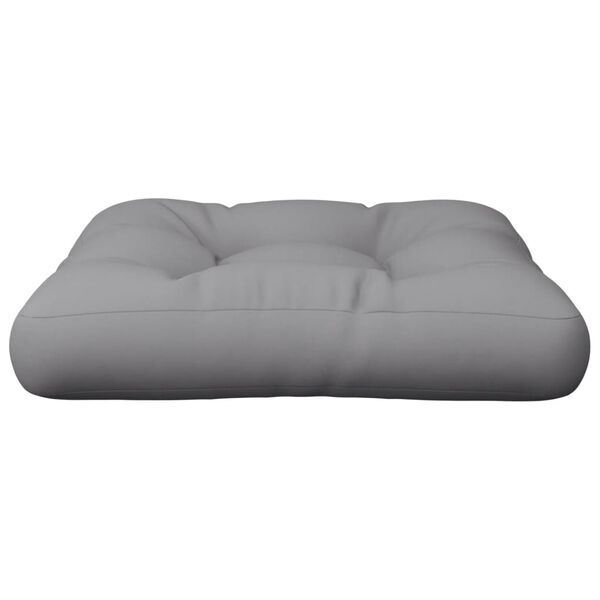 vidaXL Μαξιλάρι Παλέτας Γκρι 60 x 60 x 12 εκ. Υφασμάτινο