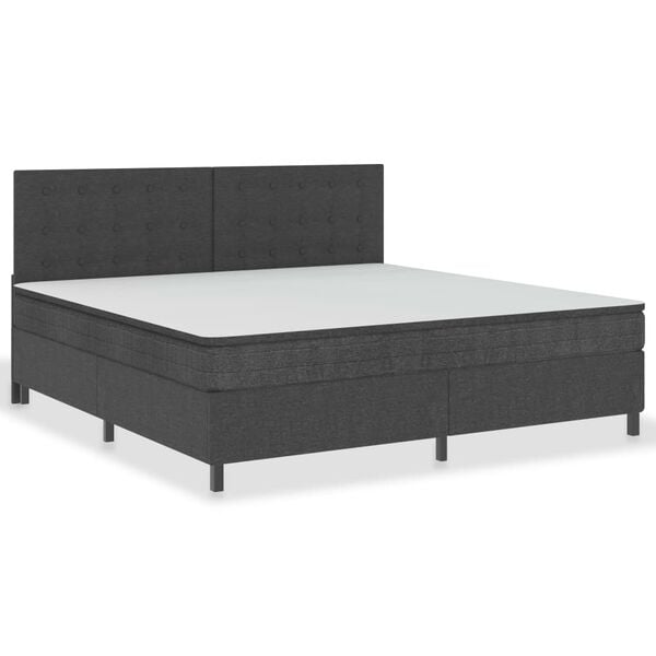 vidaXL &Kappa;&rho;&epsilon;&beta;ά&tau;&iota; Boxspring &Sigma;&kappa;&omicron;ύ&rho;&omicron; &Gamma;&kappa;&rho;&iota; 200 x 200 &epsilon;&kappa;. &Upsilon;&phi;&alpha;&sigma;&mu;ά&tau;&iota;&nu;&omicron;