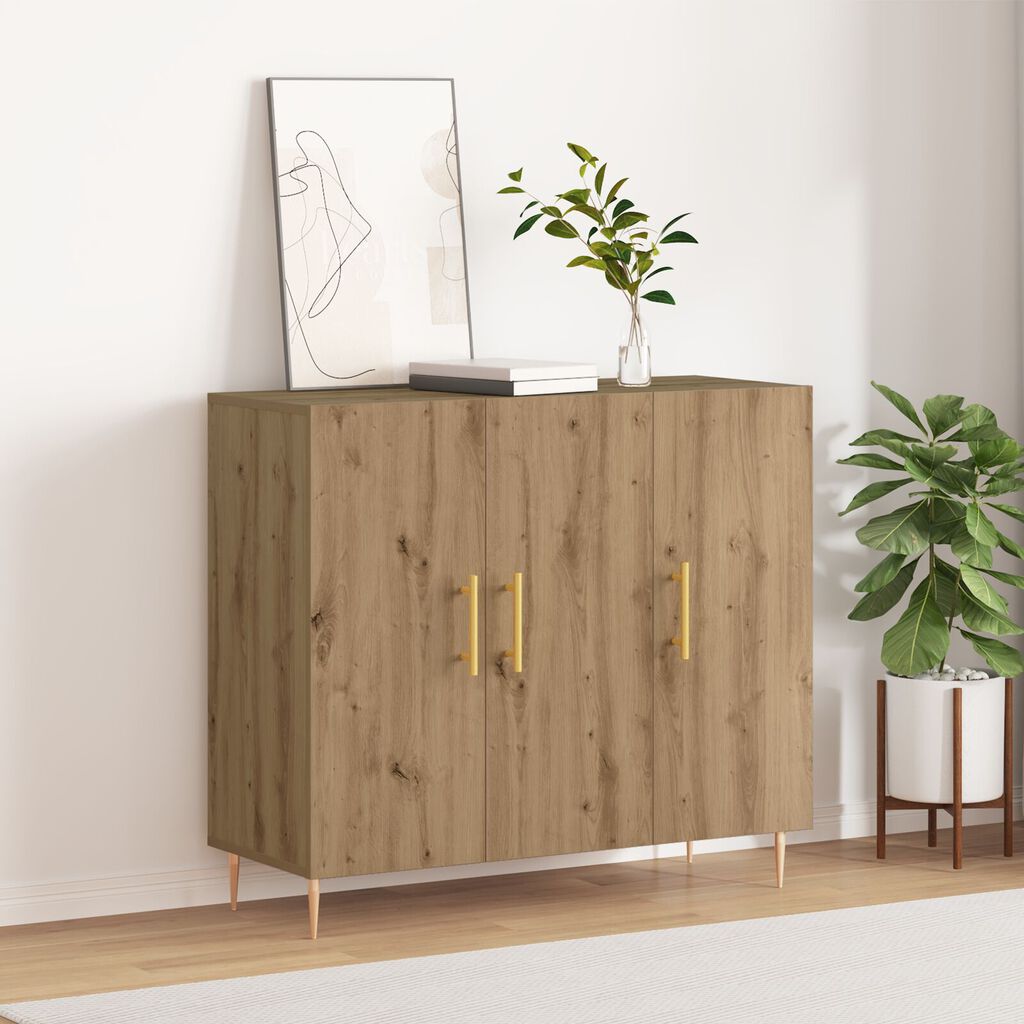 vidaXL Μπουφές Κατασκευασμένος από Ξύλο Οξιά 90x34x80 εκ
