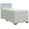 vidaXL &Kappa;&rho;&epsilon;&beta;ά&tau;&iota; Box Spring &mu;&epsilon; &Sigma;&tau;&rho;ώ&mu;&alpha; &kappa;&alpha;&iota; LED &Alpha;&nu;&omicron;&iota;&chi;&tau;ό &gamma;&kappa;&rho;&iota; &Mu;&omicron;&nu;ό &Beta;&epsilon;&lambda;&omicron;ύ&delta;&omicron;