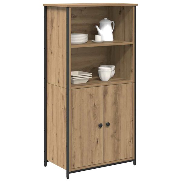 vidaXL Highboard Artisan Oak 62 x 36 x 121,5 &epsilon;&kappa; &Epsilon;&pi;&epsilon;&xi;&epsilon;&rho;&gamma;&alpha;&sigma;&mu;έ&nu;&omicron; &xi;ύ&lambda;&omicron;
