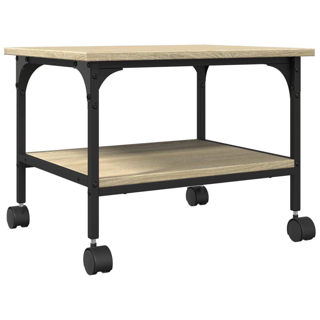 vidaXL Βάση Εκτυπωτή 2 Επιπέδων Sonoma Δρυς 50x40x38 εκ Επεξ. Ξύλο
