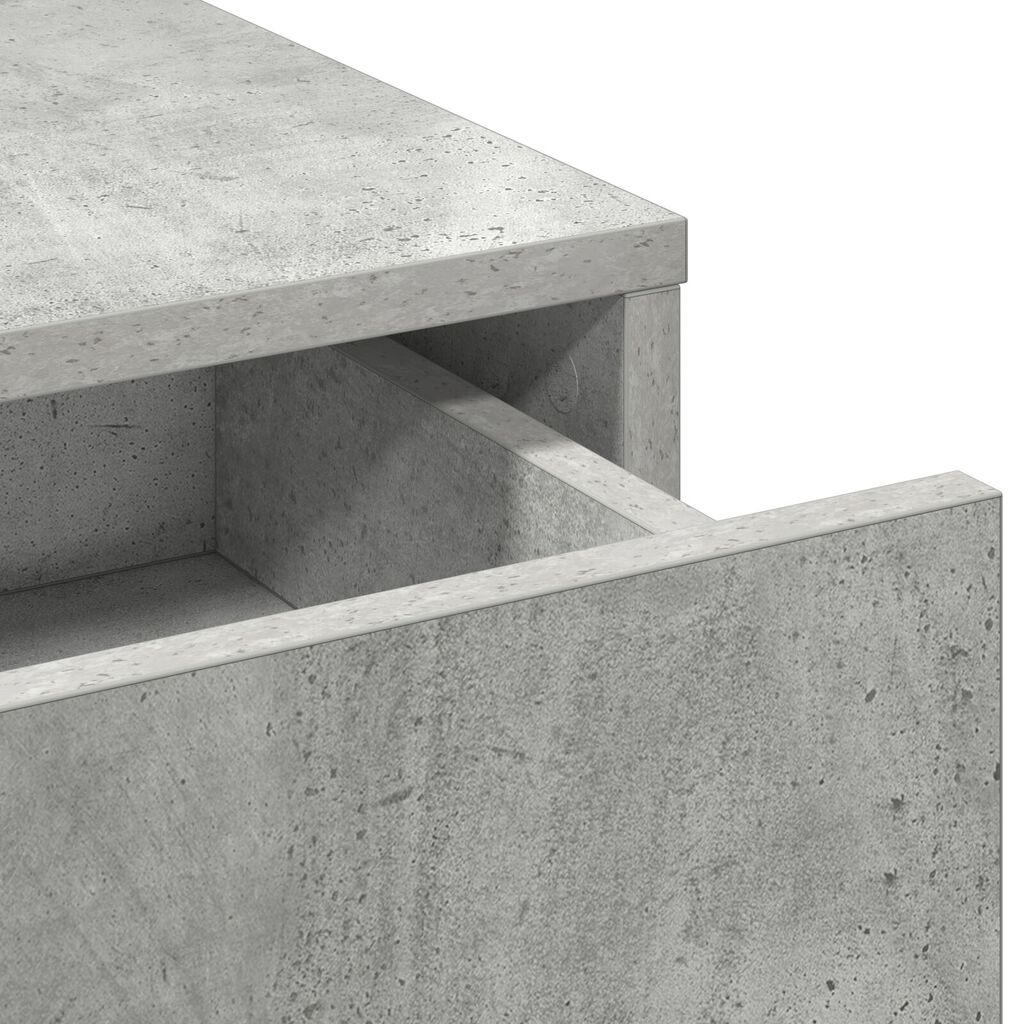 Τουαλέτα vidaXL με συρτάρια σε Γκρι Σκυρόδεμα 50x41x140 εκ