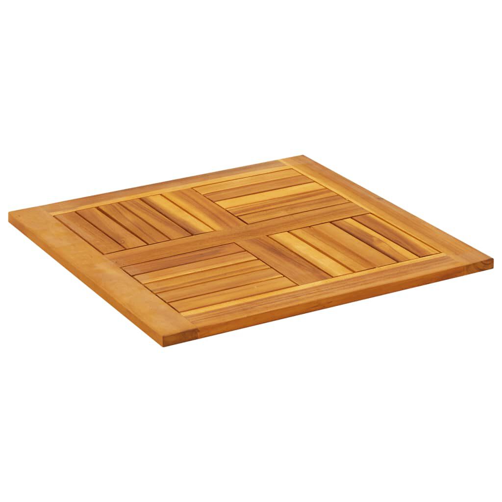 vidaXL Επιφάνεια Τραπεζιού Τετράγωνη 60x60x2 εκ. Μασίφ Ξύλο Ακακίας