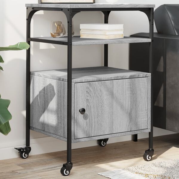 vidaXL &Beta;ά&sigma;&eta; &Epsilon;&kappa;&tau;&upsilon;&pi;&omega;&tau;ή 3 &Epsilon;&pi;&iota;&pi;έ&delta;&omega;&nu; &Gamma;&kappa;&rho;&iota; Sonoma 50x40x76 &epsilon;&kappa; &Epsilon;&pi;&epsilon;&xi;. &Xi;ύ&lambda;&omicron;