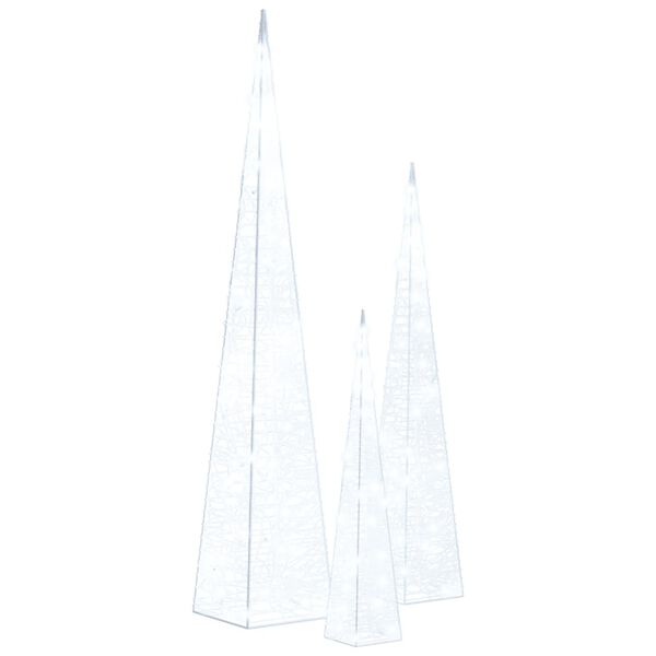 vidaXL &Kappa;ώ&nu;&omicron;&iota; &Delta;&iota;&alpha;&kappa;&omicron;&sigma;&mu;&eta;&tau;&iota;&kappa;&omicron;ί LED &Alpha;&kappa;&rho;&upsilon;&lambda;&iota;&kappa;&omicron;ί &Sigma;&epsilon;&tau; &Psi;&upsilon;&chi;&rho;ό &Lambda;&epsilon;&upsilon;&kappa;ό 30/45/60 &epsilon;&kappa;.