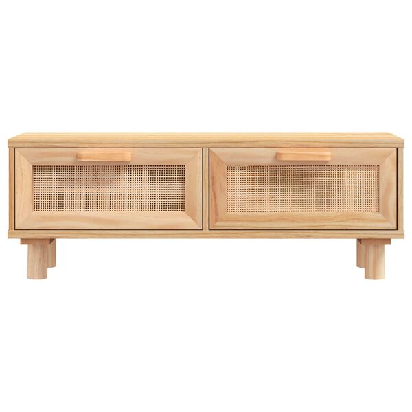 vidaXL Τραπεζάκι Σαλονιού Καφέ 80x40x30 εκ. Επεξ. Ξύλο & Μασίφ Πεύκο